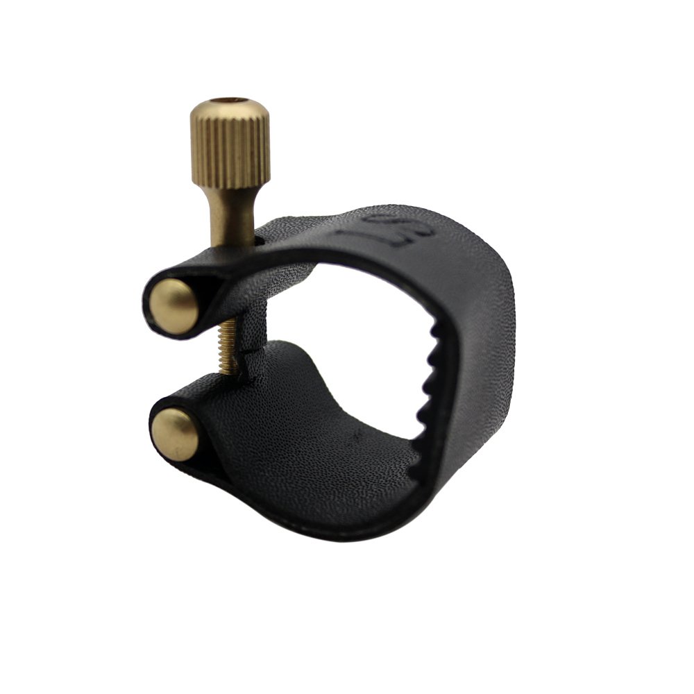 Andoer Alto Saxophone Ligature Fastener Compact Durable Artificial Leather for Alto Saxophone Rubber Mouthpiece
