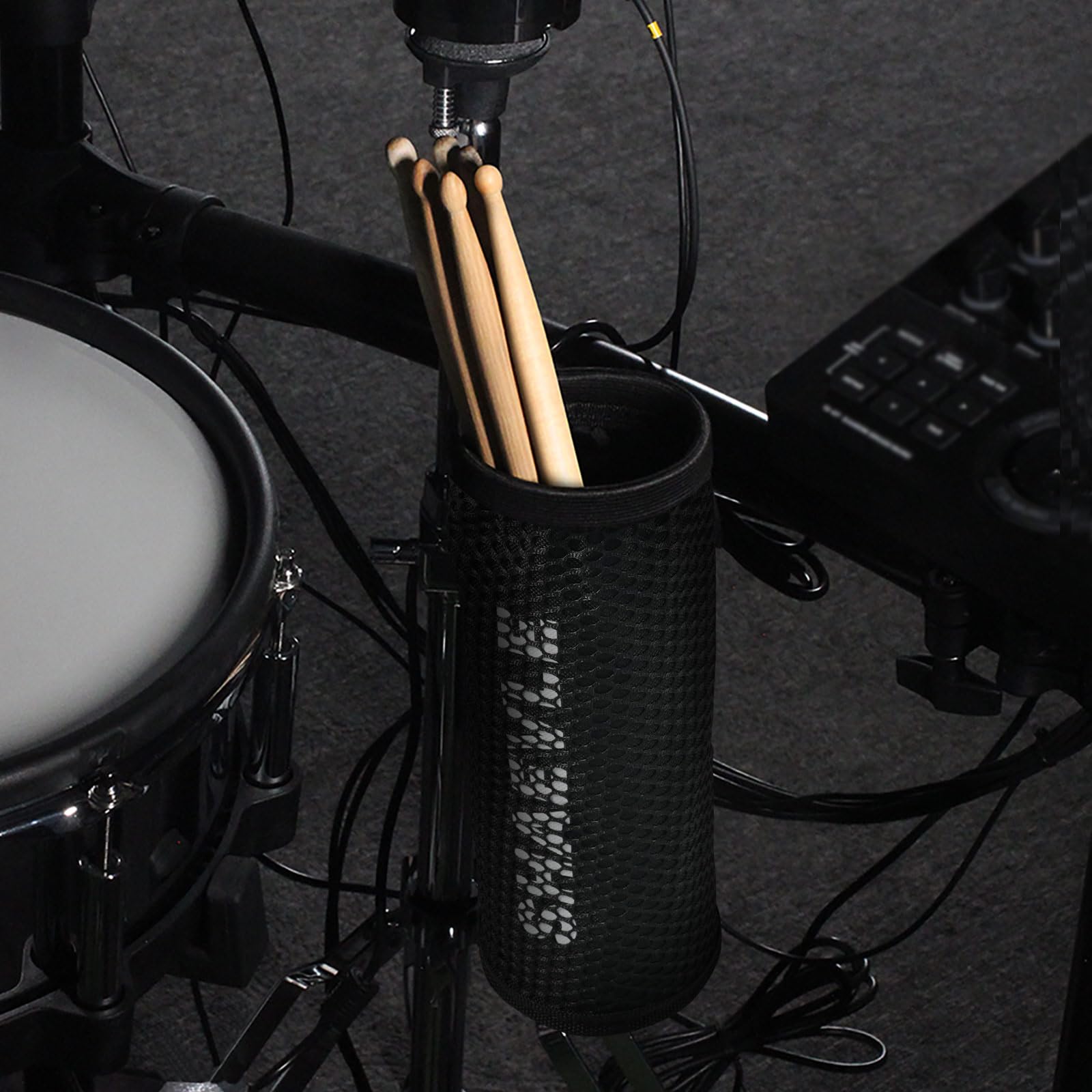 SHAEVLE Drum Stick Holder Adjustable Nylon Drum Stick Bag