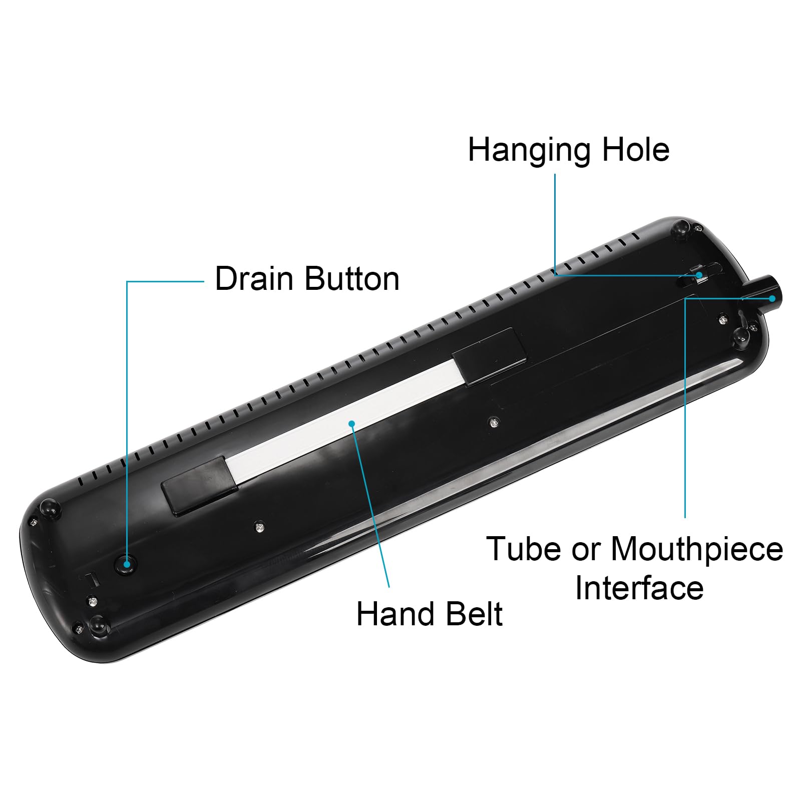 Tosnail 32 Key Melodica with Carrying Bag, Double Tubes Mouthpieces, Wipe Cloth, Air Piano Keyboard Musical Instrument for Beginners, Adults – Black