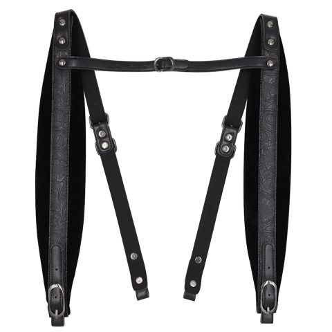 Rayzm Accordion Harness Straps, Adjustable Shoulder Belts Straps for Accordions, Thickened Synthetic Leather