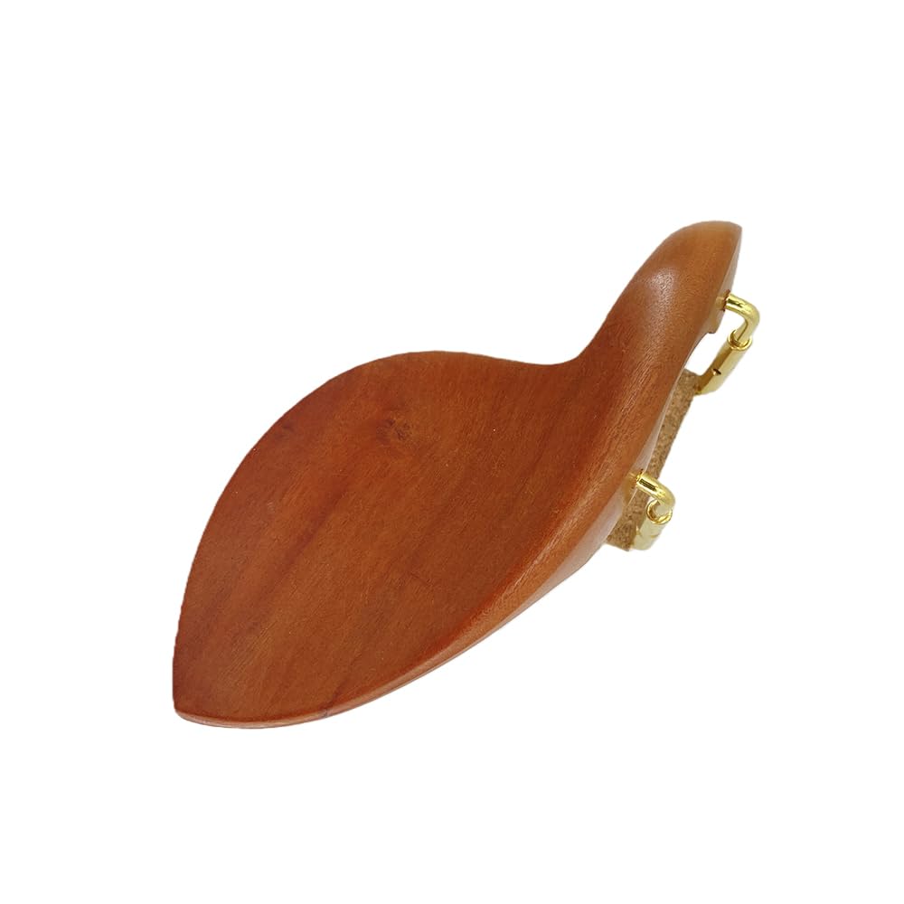 Conboxus Violin Chinrest 4/4 Full size wood Chin Rest Clamp Fiddle Violin Standard Bracket, Hypoallergenic Wood Rest,Surface Smooth (brown1)