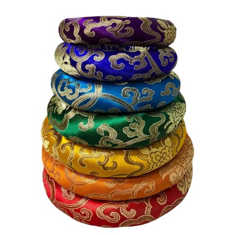 Meetaria 7 Pieces Handmade Singing Bowl Cushion Set, Singing Bowl Accessory Pillow Pad for 6-12 Inch Tibetan Crystal Sound Bowl