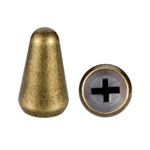 2pcs Guitar 5 Way Pickup Switch Tip Bronze Metal Switch Cap Knob for Strat ST Tele Guitar Parts(Bronze)