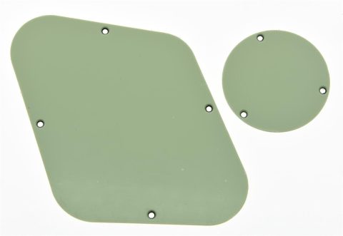 KAISH Mint Green 3 Ply LP Rear Control Plate Switch Plate LP Cavity Cover for USA Les Paul