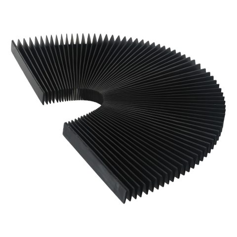 CNC Machine Accordion Cover, Accordion Way Cover Protective, Rubber Flexible Cover Milling Machine 3-proof Cloth Protective, Flat Bellows Cover, L 1500MM* H 15mm (Width 185mm)