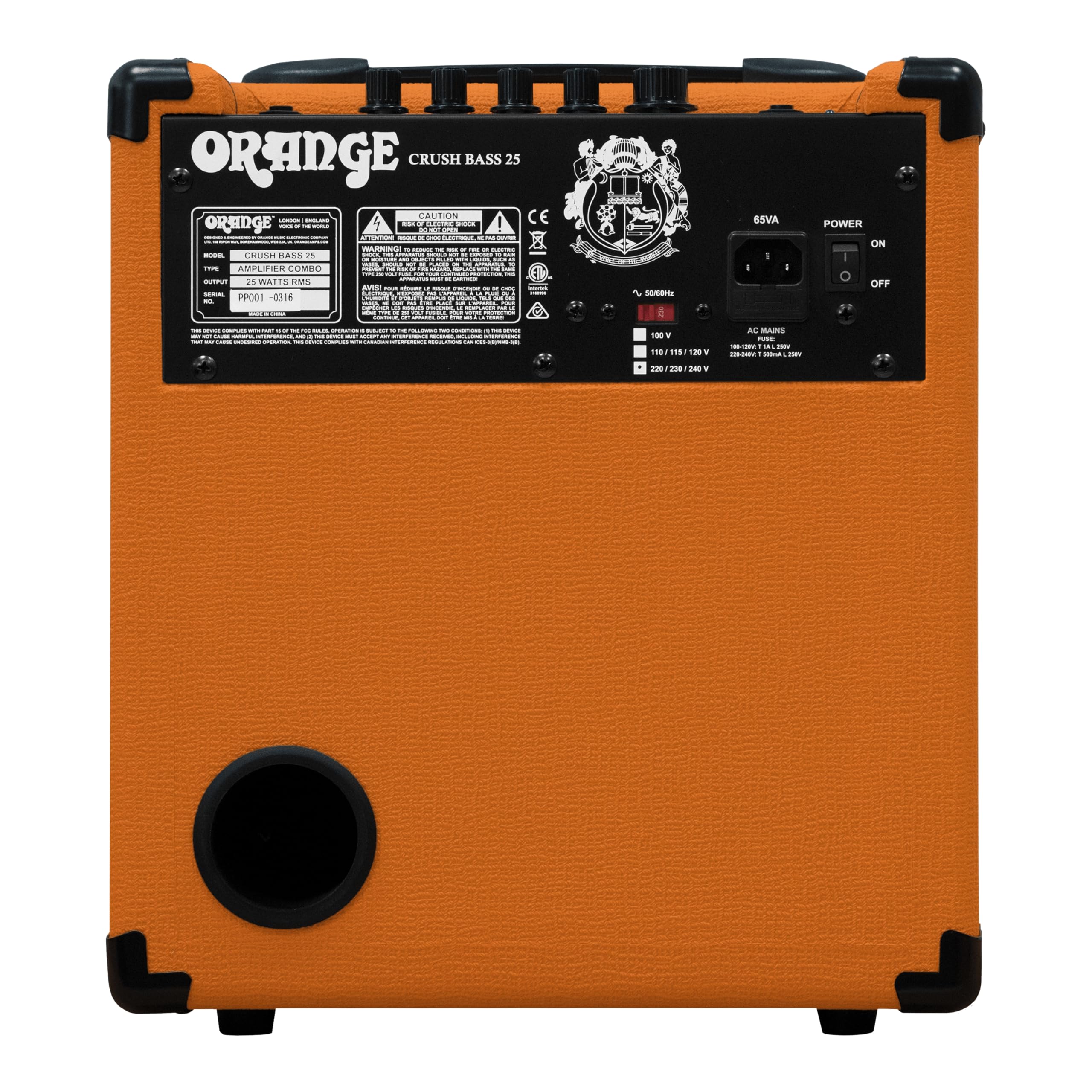 Orange Crush Bass 25 25W 8″ Guitar Amplifier and Speaker Combo,