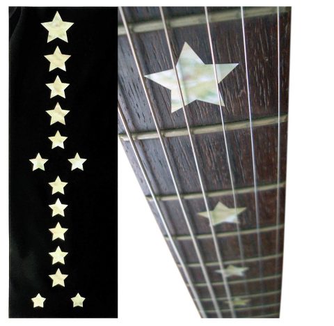 Jockomo Everly Brothers Star (White Pearl) Guitar Inlay Sticker