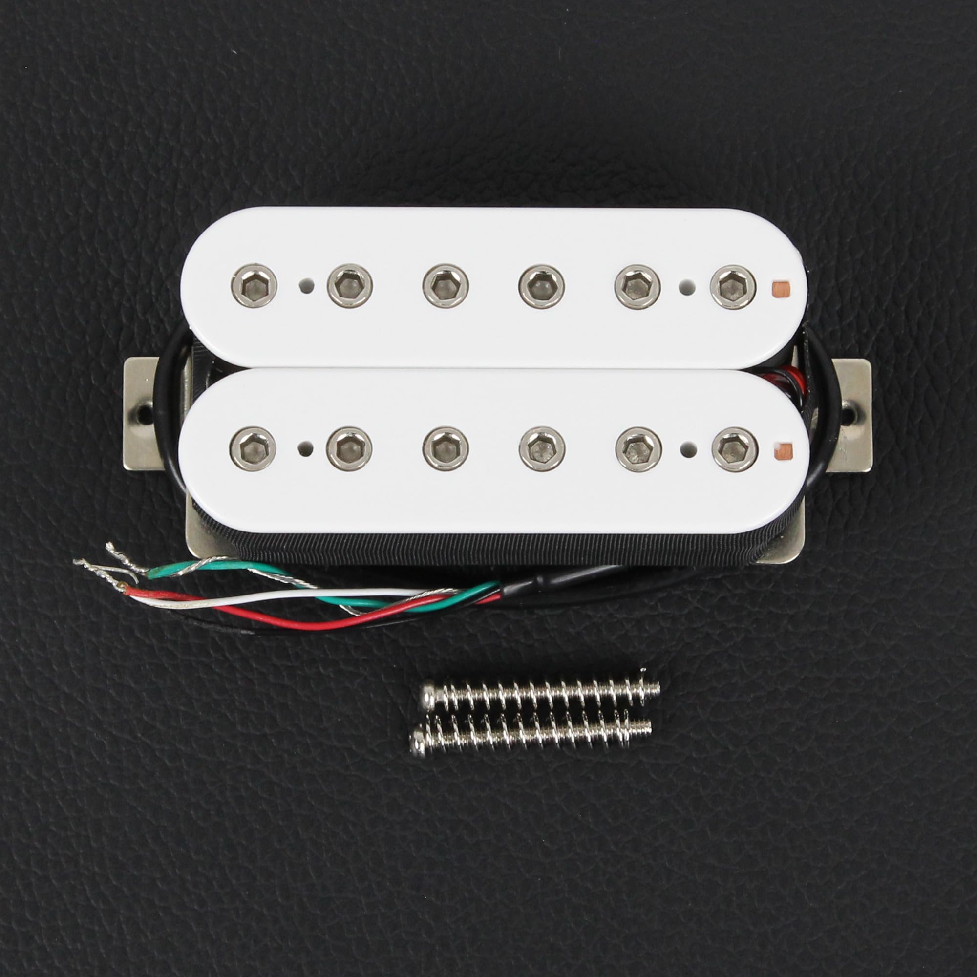 FLEOR Bridge Pickup Ceramic Double Coil Humbucker Pickups for Electric Guitar Pickup-White