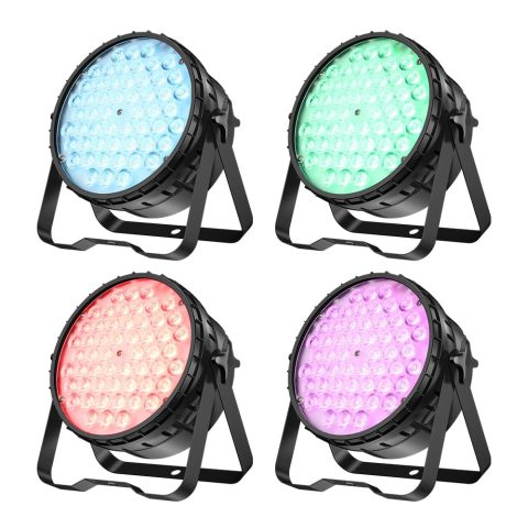 Betopper 54 * 4W LED Stage Light,4 in 1 RGBW High CRI DJ Par Lights-4 Packs