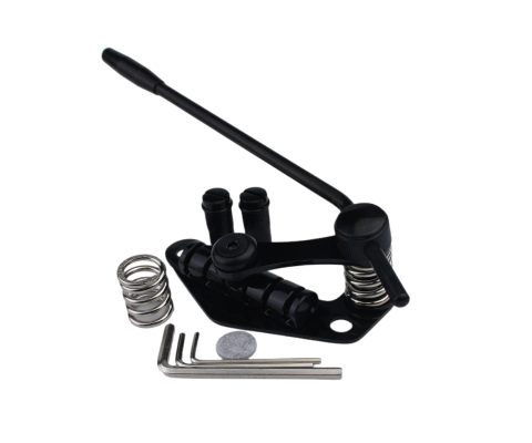 Guyker Tune-O-Matic Style Electric Guitar Bridge Stop Bar Tailpiece Tremolo Compatible with LP SG Guitars TM85, black
