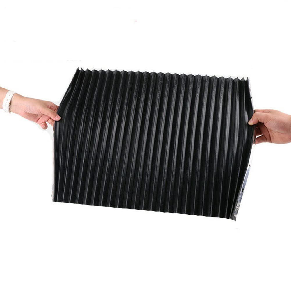 CNC Machine Accordion Cover, Accordion Way Cover Protective, Rubber Flexible Cover Milling Machine 3-proof Cloth Protective, Flat Bellows Cover, L 1500MM* H 15mm (Width 185mm)