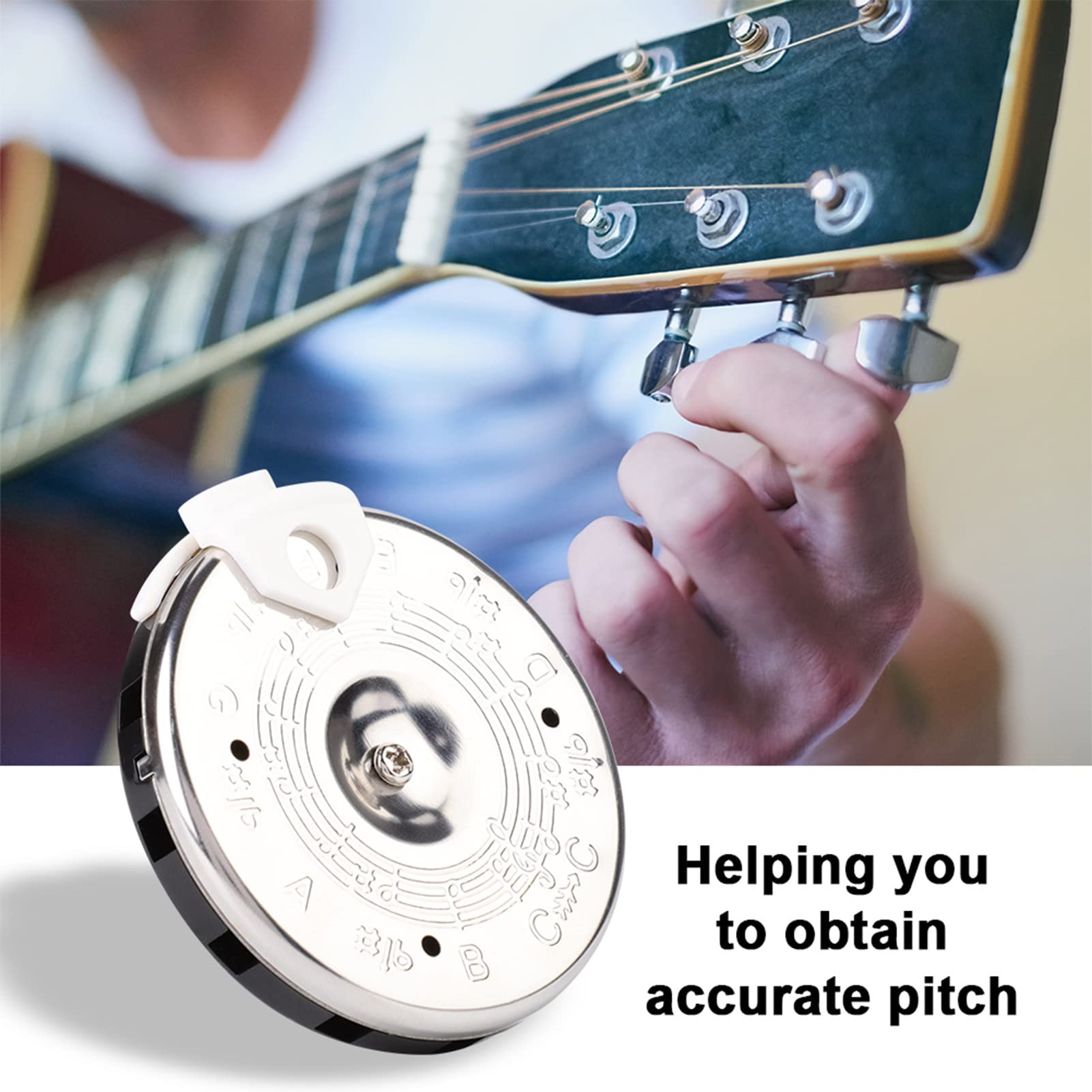 Haosie 13 Tone Pitch Pipe Tuner, Vocal Trainer For Singing, Small Tuning