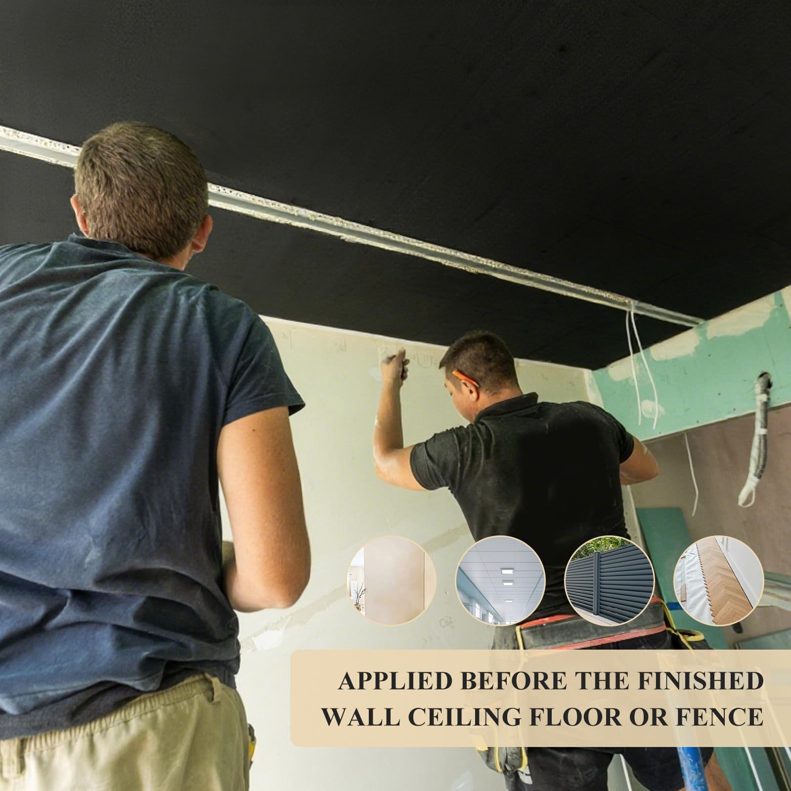Frienda 2 x 13 ft Mass Loaded Vinyl Soundproofing 1lb, Mlv Soundproofing for Sound Absorber, 2mm Thick, Anti Vibration Deadening Material