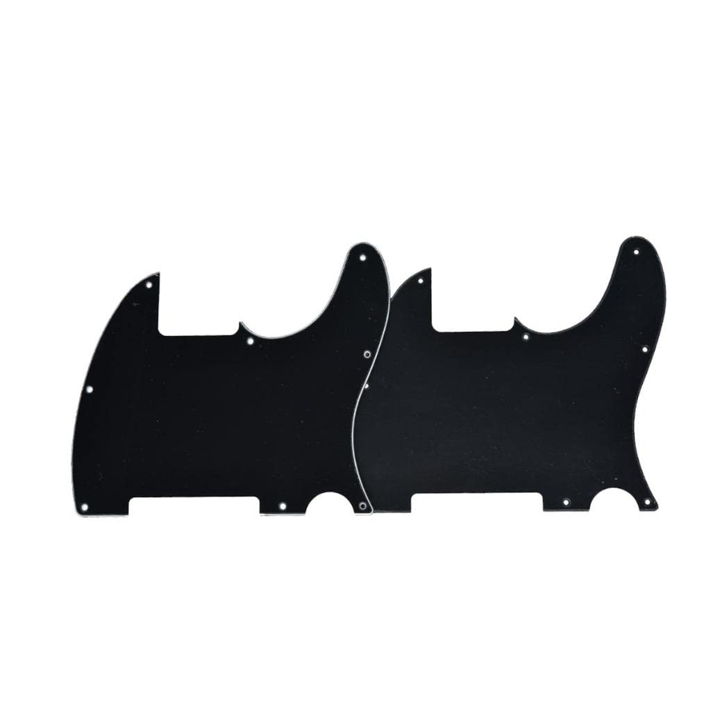KAISH 8 Hole Tele Blank Guitar Pickguard Tele Pick Guard Scratch Plate for Telecaster Esquire Matte Black 1 Ply