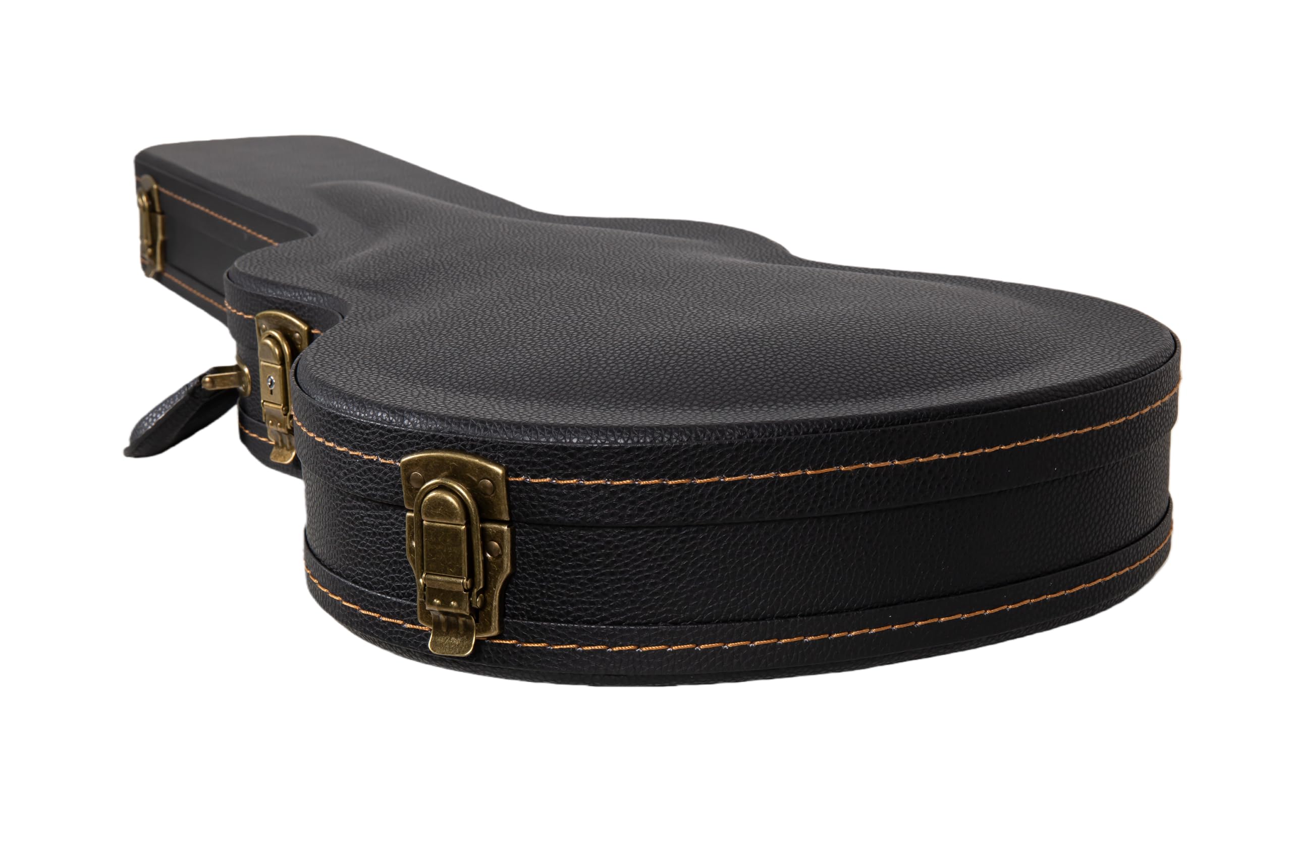 Crossrock PRS SE Standard solid body Guitar Case -Vintage Hardware, Sponge Lining, Metal Feet, Storage Space-Black (CRW520PRSEBK)