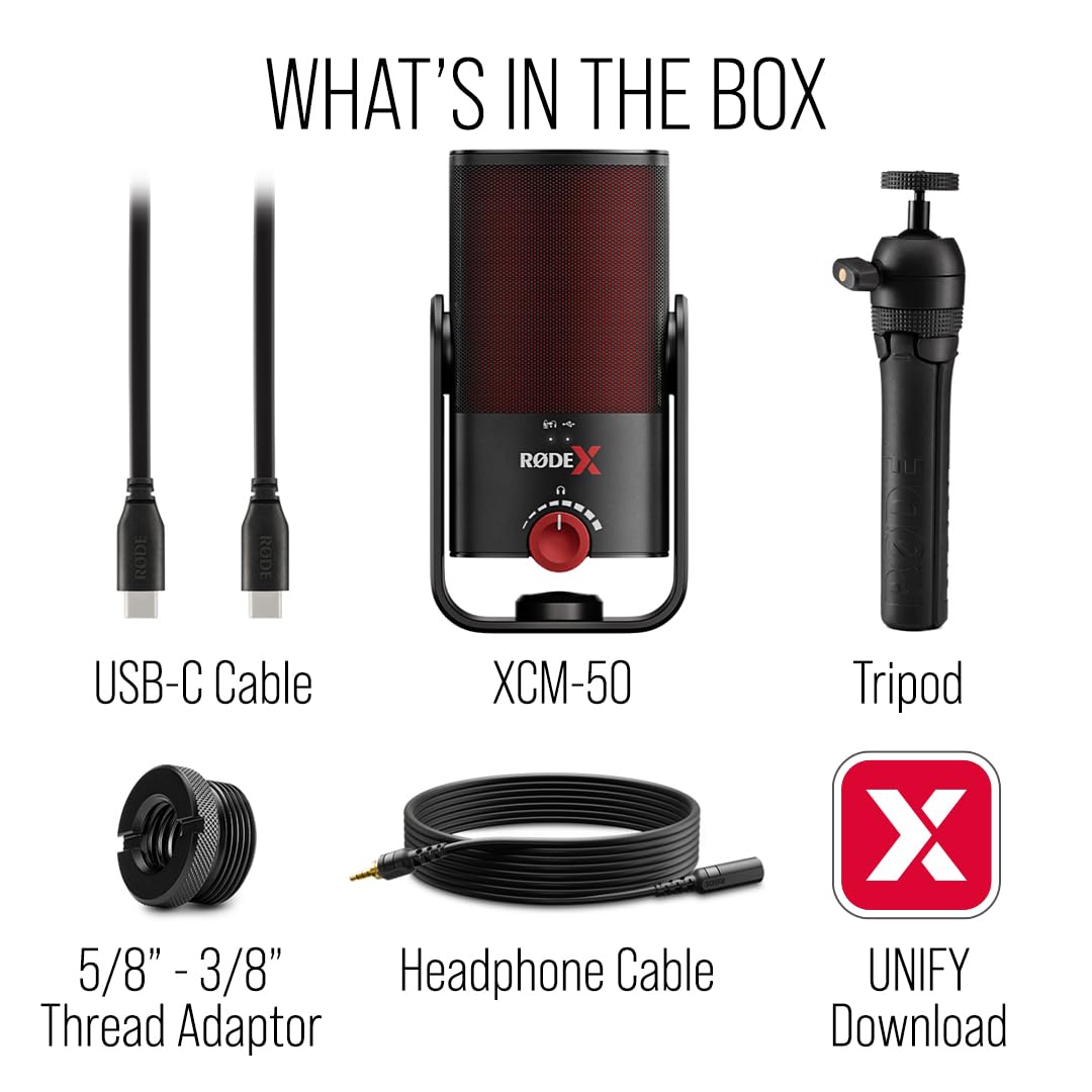 RØDE X XCM-50 Professional USB Condenser Microphone and Virtual Mixing