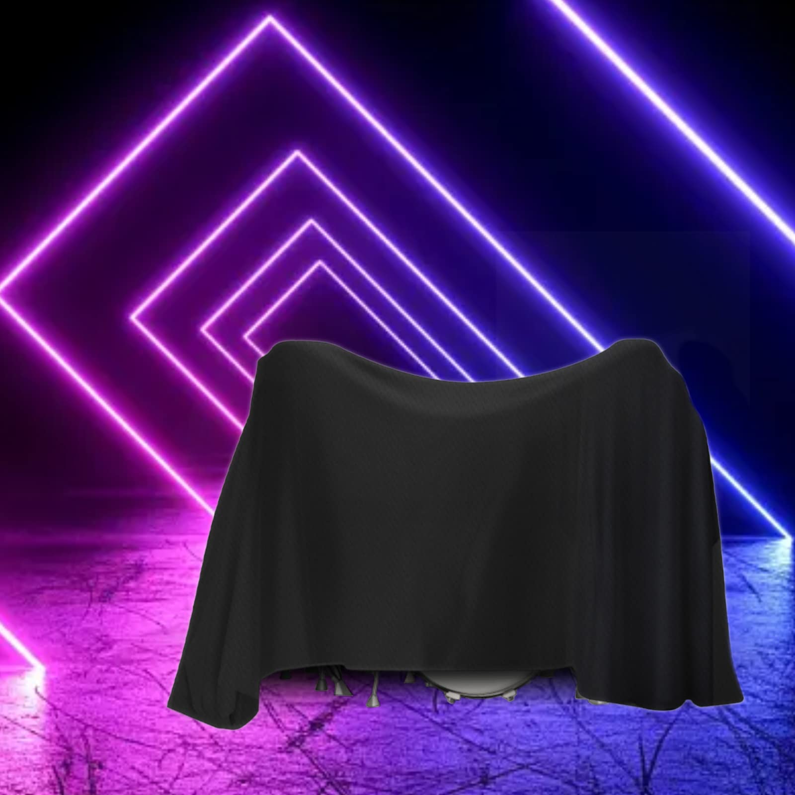 Drum Set Dust Cover With Sewn-in sewn-in weighted corners Windproof Drum Kit Cover for Outdoor Musical Instruments (80 x 108 inch)