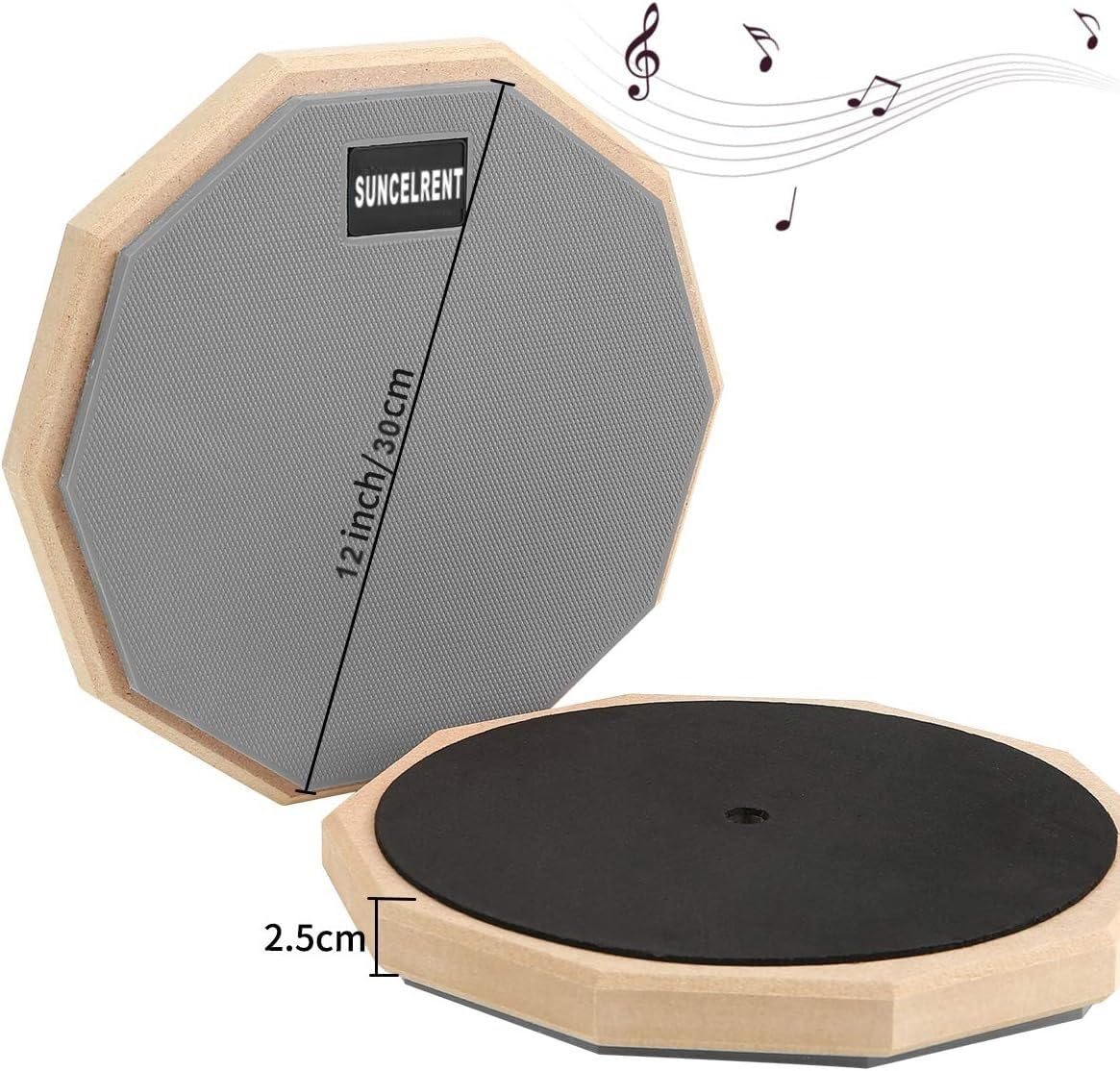 SUNCELRENT Silent Drum Pad, 8 or 12 Inch