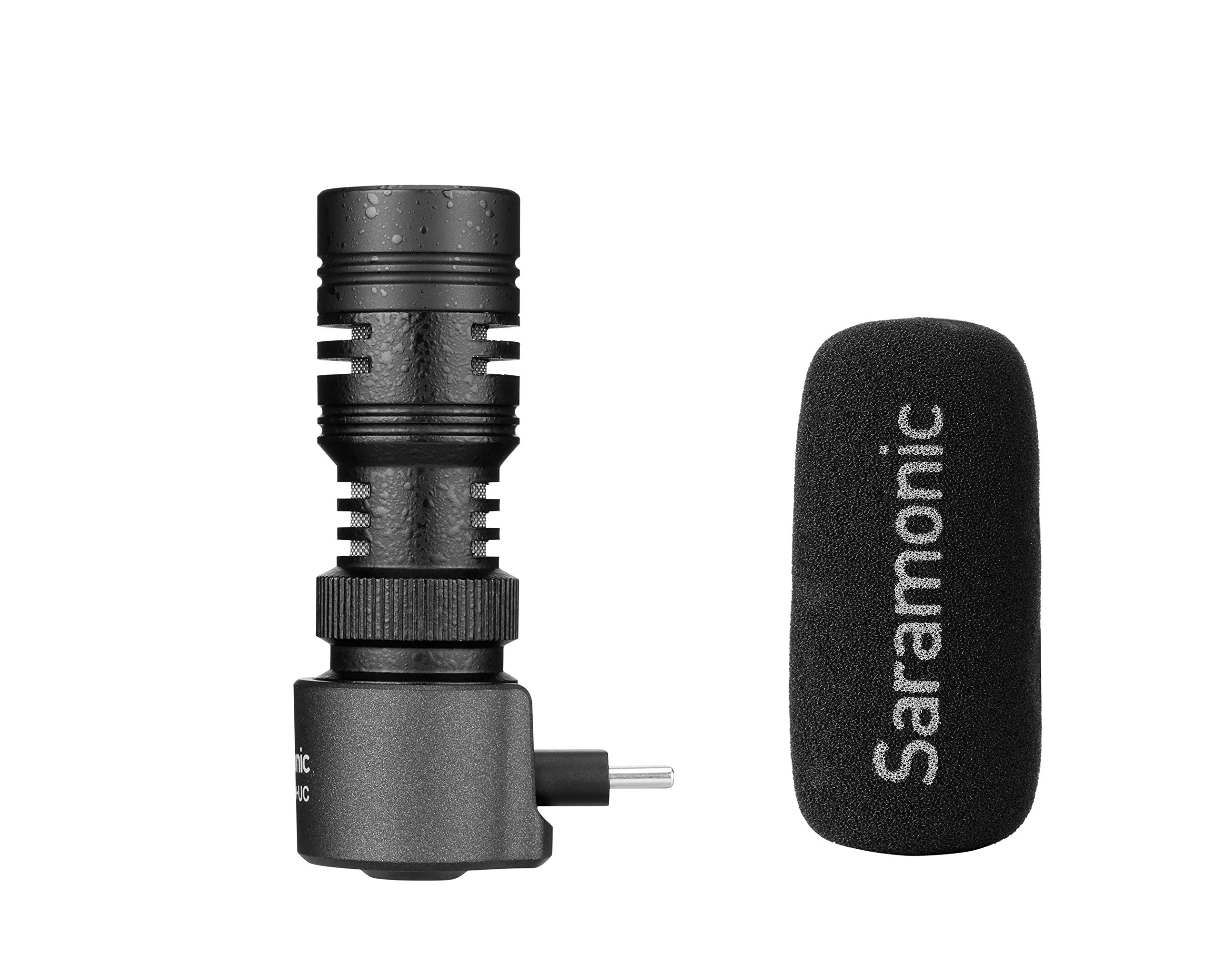 Saramonic SmartMic+UC Device-Mountable Shotgun Microphone with USB-C & Headphone Out for iPhone 15, Android Mobile Devices, New iPad & More