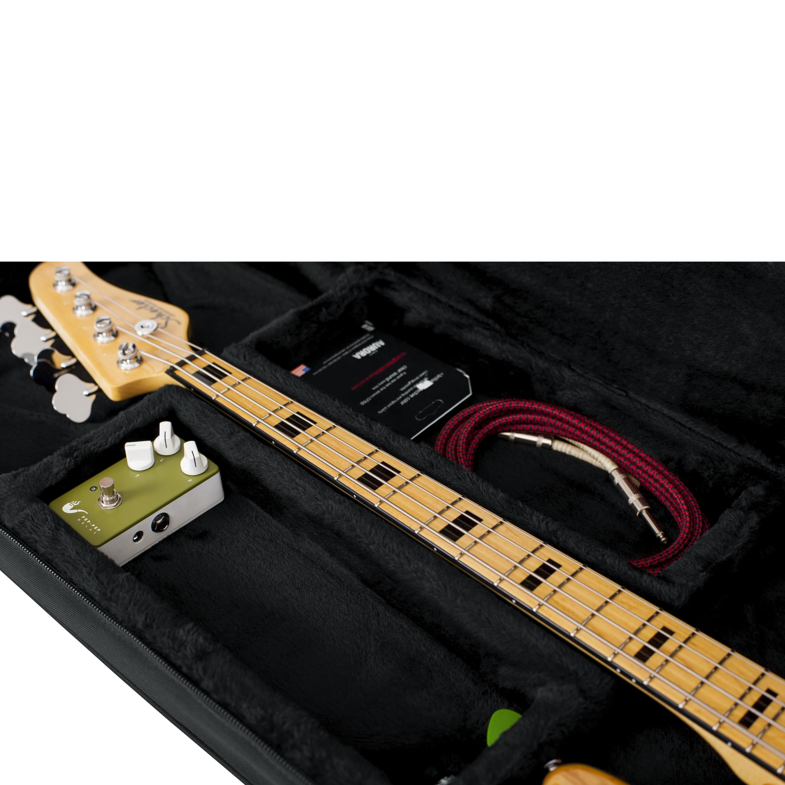 Gator Cases Lightweight Polyfoam Guitar Case for Electric Bass Guitars; (GL-BASS)