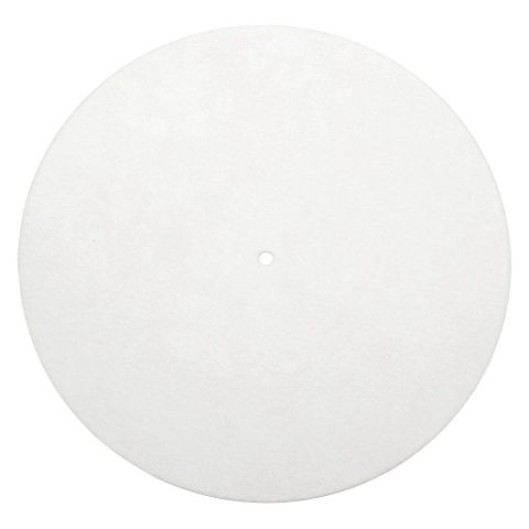 MECCANIXITY Record Player Mat, 10 Inch Turntable Mat 3mm Felt Turntable Pad for Vinyl Record Player, White
