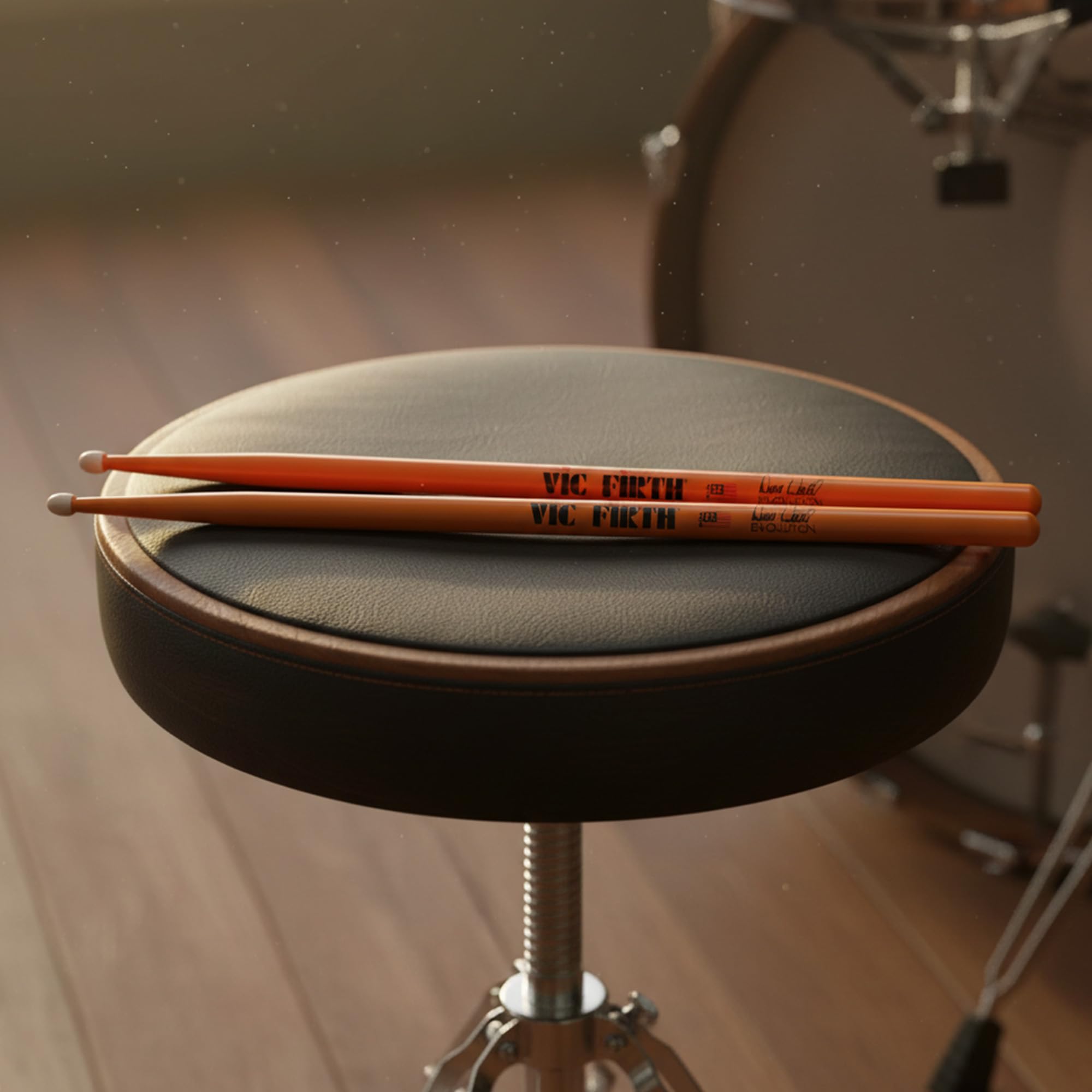 Vic Firth SDW2 Signature Series Dave Weckl Evolution Drumsticks – 3-Pack Bundle with Austin Bazaar Polishing Cloth