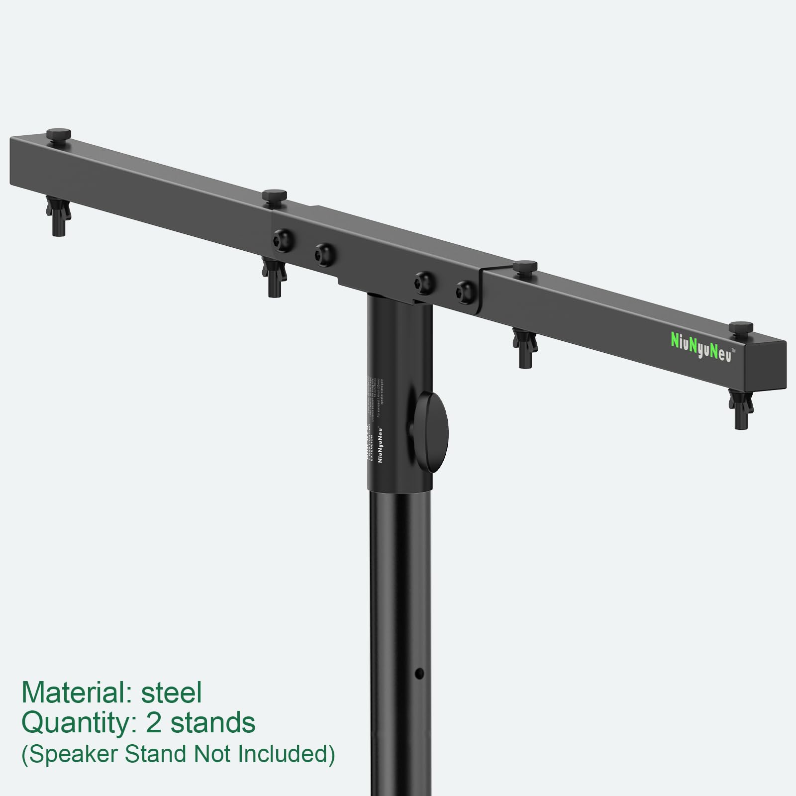 NiuNyuNeu DJ Light T-Bar Extension Cross Bar Mount for Tripod Stand, 2-Pack