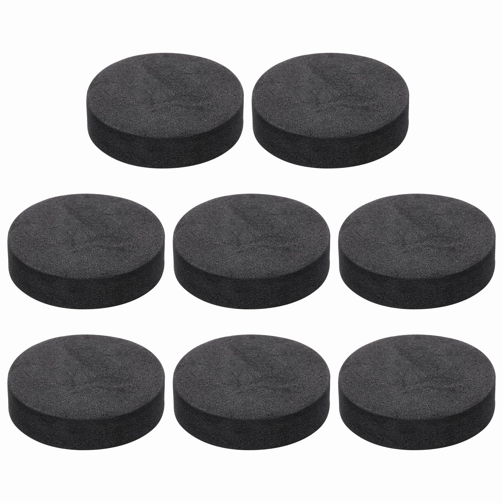 MECCANIXITY 8 Pcs Single Sided Speaker Isolation Feet Pads, 40mmx10mm Non Slip Foam Shock Absorption Base Pad Amplifier Stand Feet Mat for Speaker HiFi Home Theater Sound System, Black