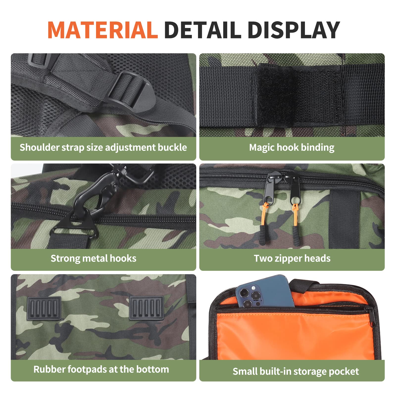 OUKNAK Speaker Bag Travel Case Replacement for JBL Party Box Series, Portable Speaker Carry Tote Bag Backpack for JBL PartyBox Club 120 Speaker (For JBL partybox 120 camouflage)