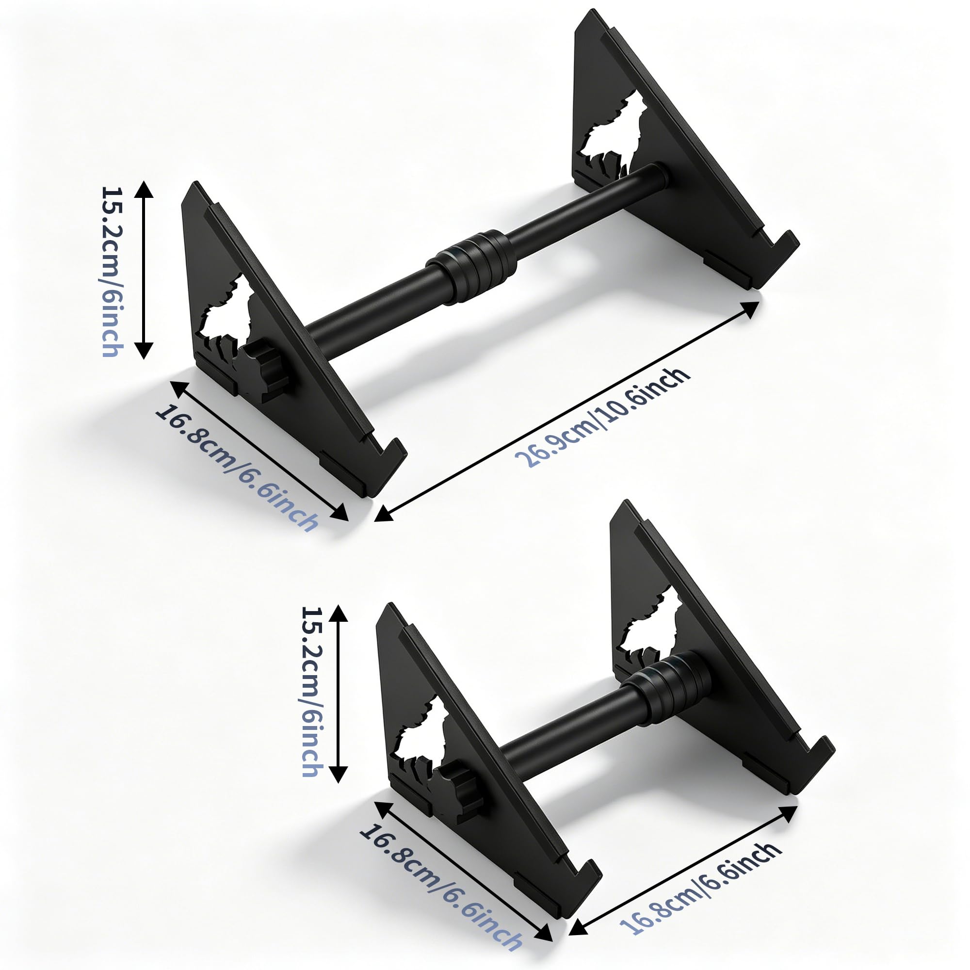 MAOTUWEILAI Adjustable Desktop Stand for MIDI Controllers, Synthesizers, Samplers & Audio Interfaces, 6.6″–10.6″ Width, 30° Angled Desktop Gear Stand with Non-Slip Pads & Front Stop