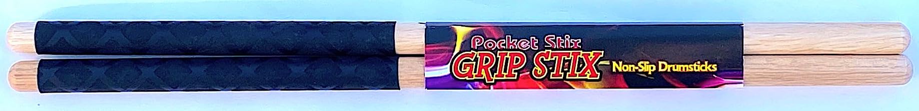 GRIP STIX 16″ Long NON-SLIP Blue Maple TIMBALE Drumsticks – Ideal for Drumming, Aerobics, Cardio & Workout Exercises