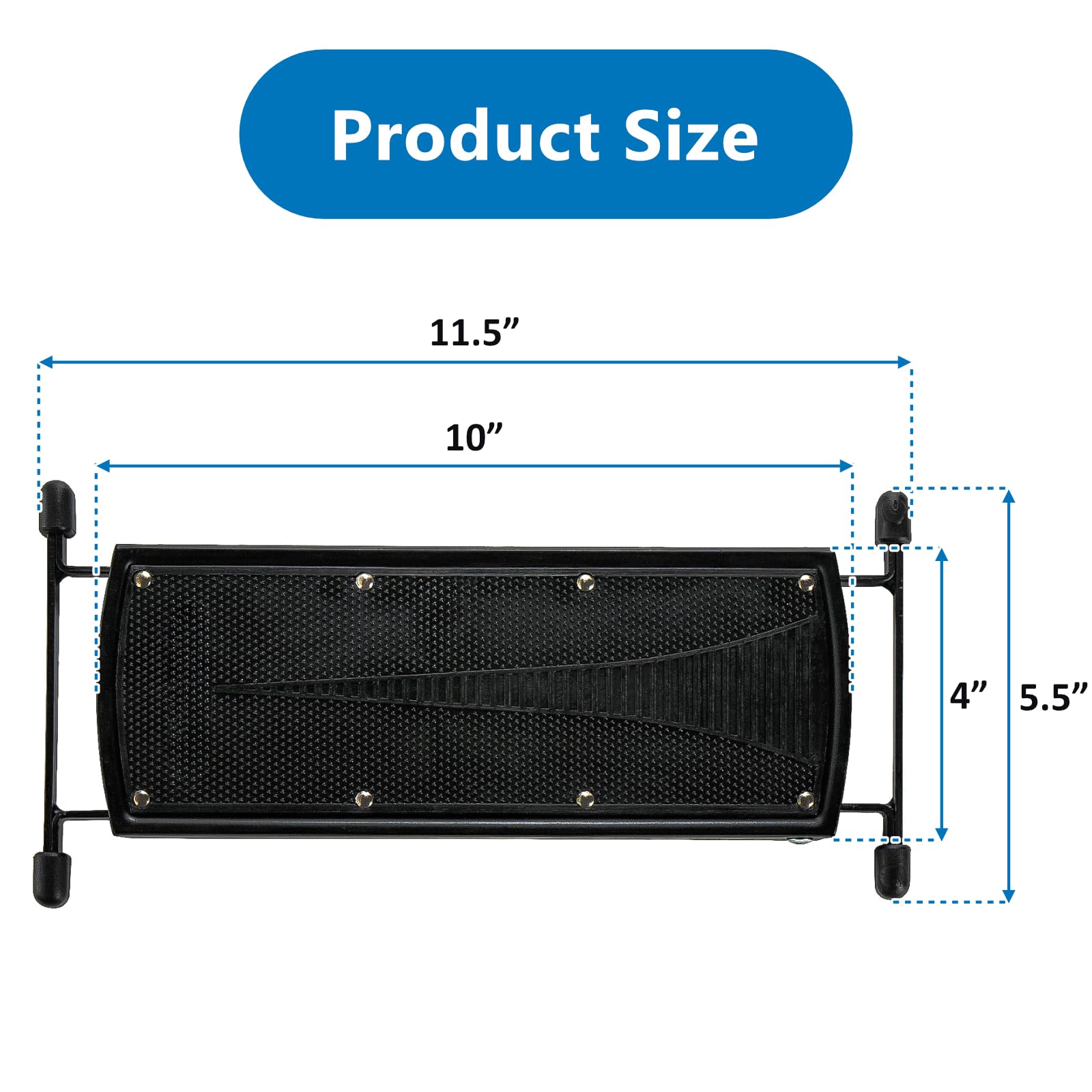 Elsjoy Set of 3 Guitar Foot Stool, 7 Position Folding Guitar Foot Rest with Adjustable Height, Metal Guitar Foot Pedal Stand for Guitar Player
