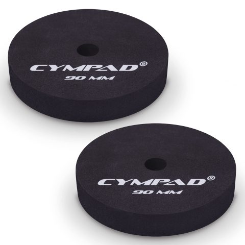 Cympad Moderator Cymbal Tuner Pads – 90mm Double Set – Reduces Overtones & Sustain – Foam Cymbal Washers for Studio, Practice & Live Sound Control