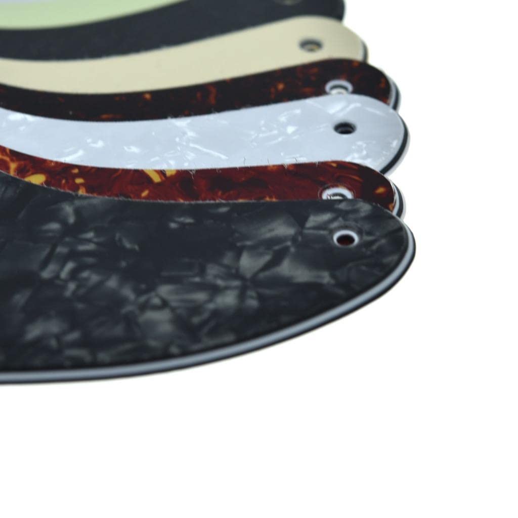 Dopro 8 Hole Tele Style Guitar Pickguard TL Pick Guard with Pickup Mounting Screw Holes for Tele/Telecaster White Pearl