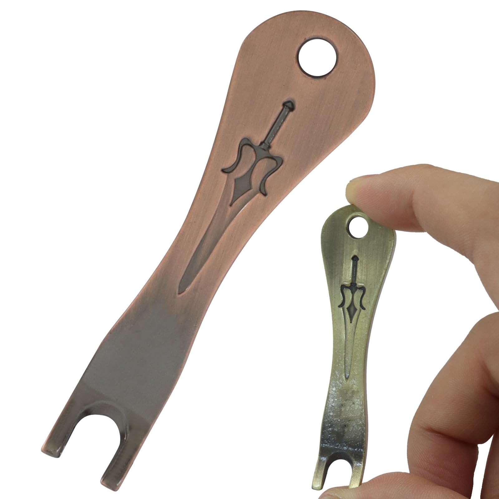 Piutouyar 2 Pack Guitar Bridge Pins Puller, Bronze