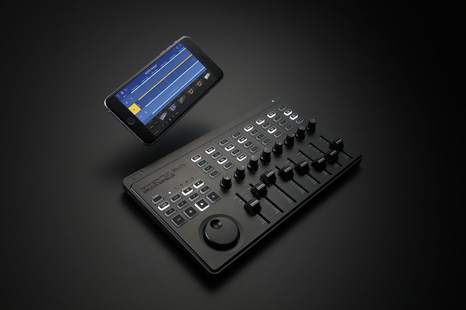Korg Nanokontrol Studio Bluetooth/USB MIDI Control Surface w/ 8 Faders