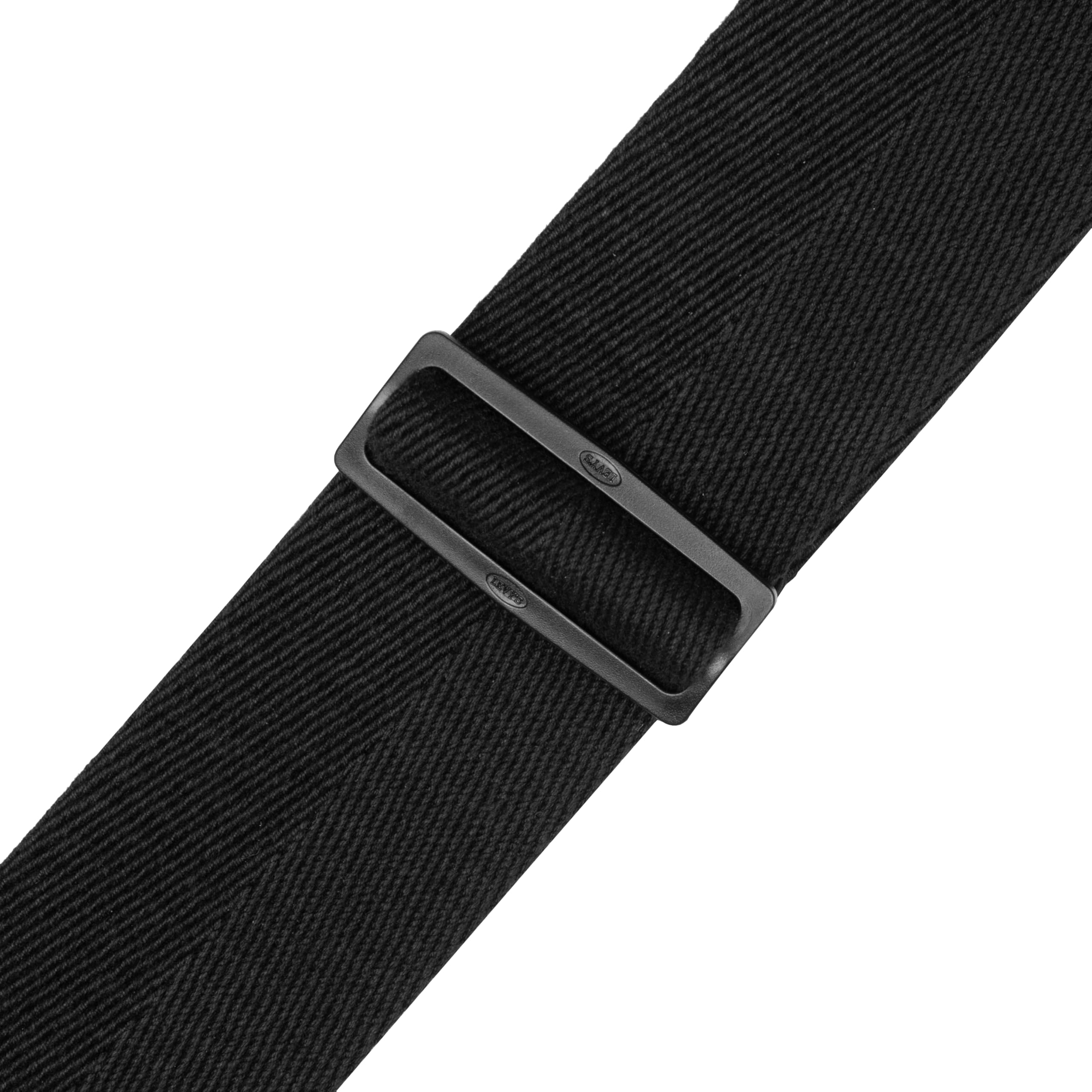 Levy’s Leathers Signature Cotton Series 3″ Bass Guitar Strap with Tri-Glide Adjustment, Black (MSSC4-BLK)