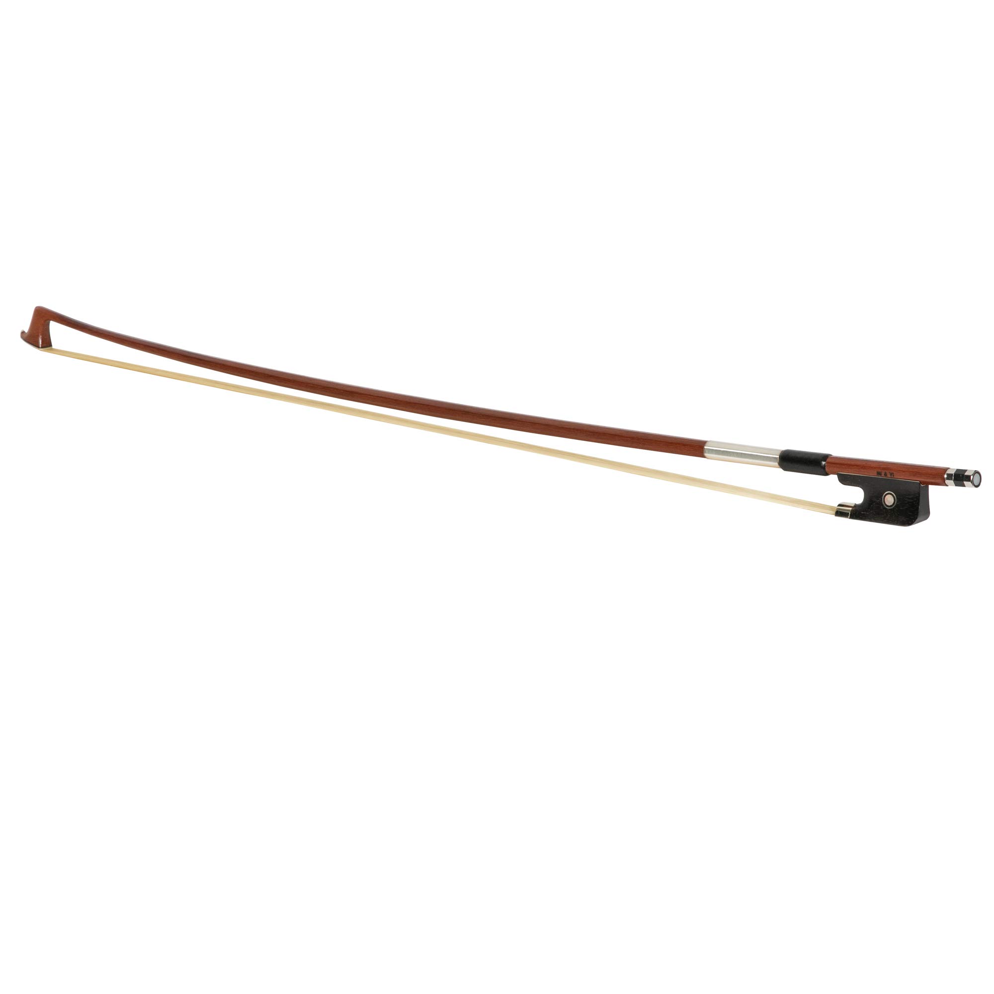 MI&VI AB-510 Brazilwood Viola Bow for 11″ Violas with Ebony Frog | Octagonal Silver Mount | Well Balanced | Light Weight | Mongolian Horse Hair – MIVI Music