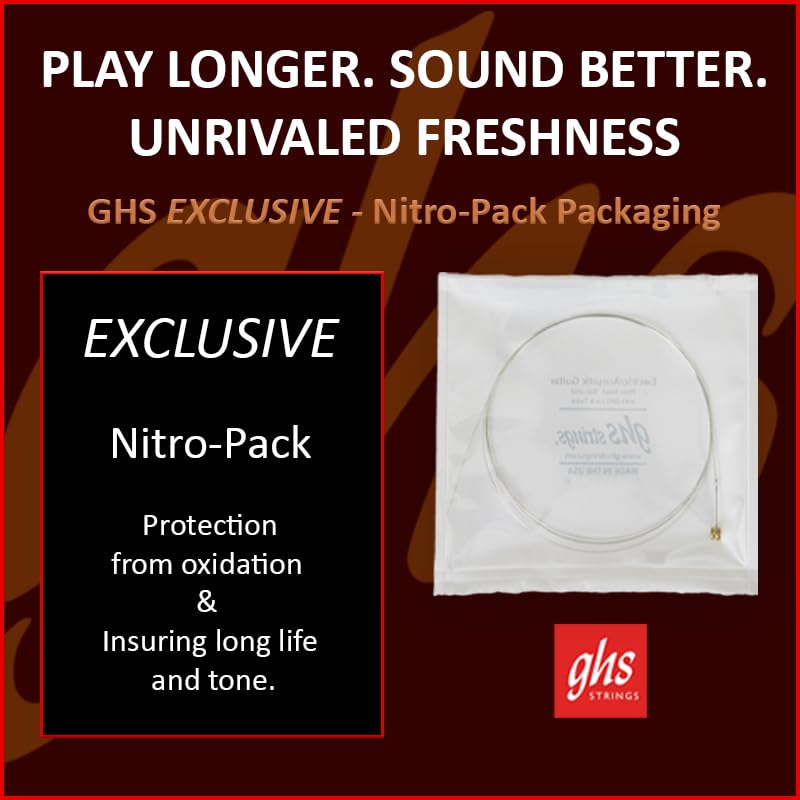 GHS Strings – Phosphor Bronze Acoustic Guitar Strings – Warm, Rich Tone, Balanced & Long-Lasting – For Acoustic, Fingerstyle, Strumming, Country, Rock, S305 Set (UL) Ultra Light Gauge 10-46
