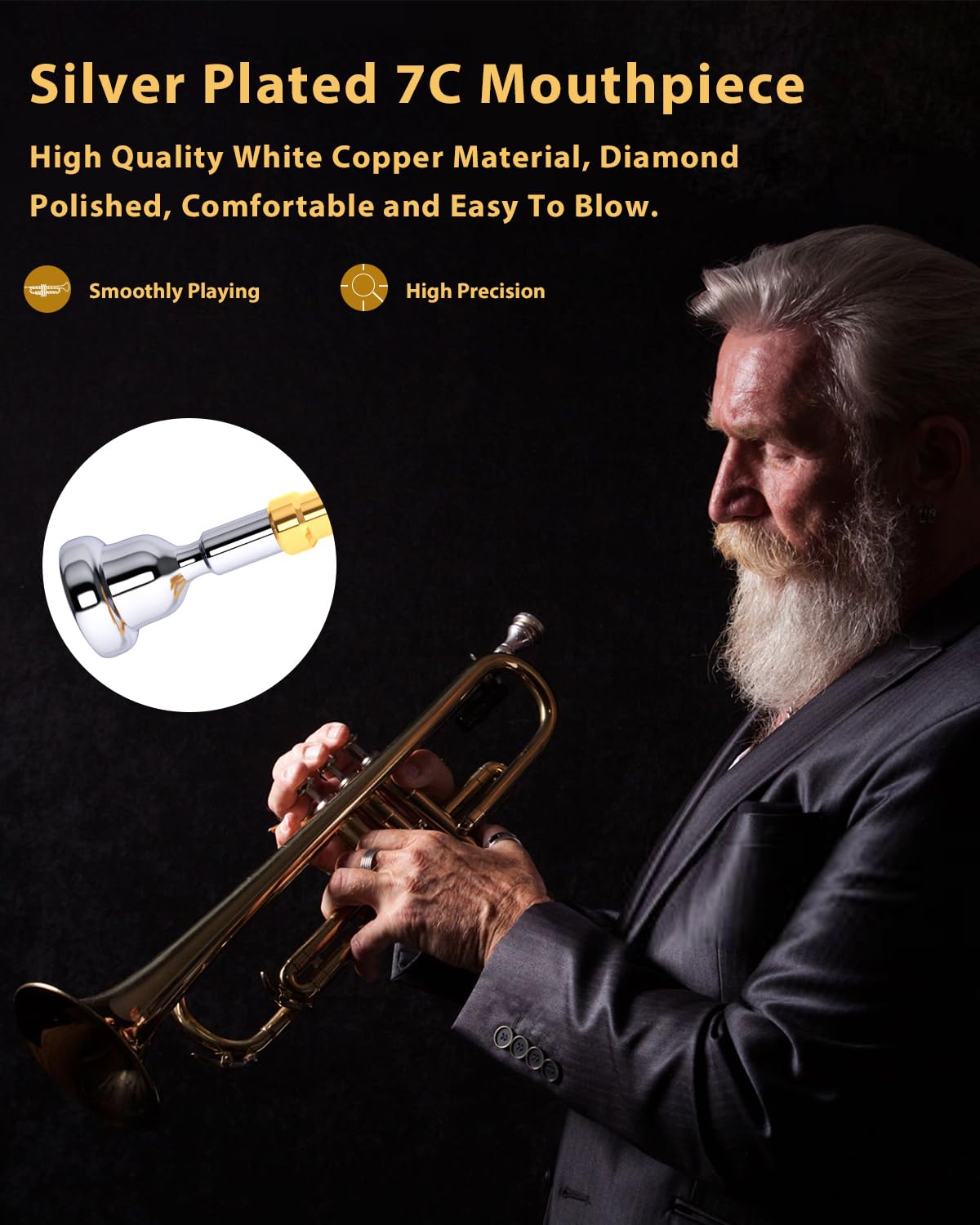 Eavnbaek Bb Standard Trumpet Instrument Brass Student Trompeta Trumpet Set