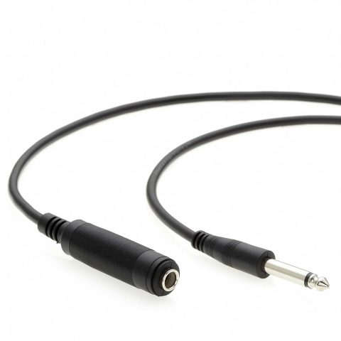 InstallerParts 6Ft 1/4″ Mono Male to Female Audio Extension Cable – Guitar Cable Compatible with Amplifiers, Instruments, and Microphones