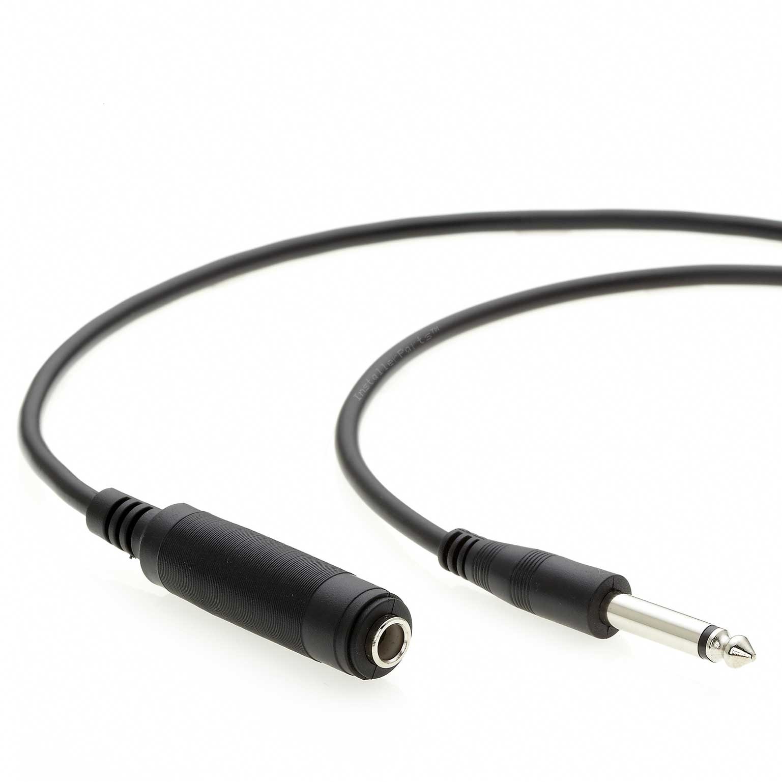 InstallerParts 6Ft 1/4″ Mono Male to Female Audio Extension Cable – Guitar Cable Compatible with Amplifiers, Instruments, and Microphones