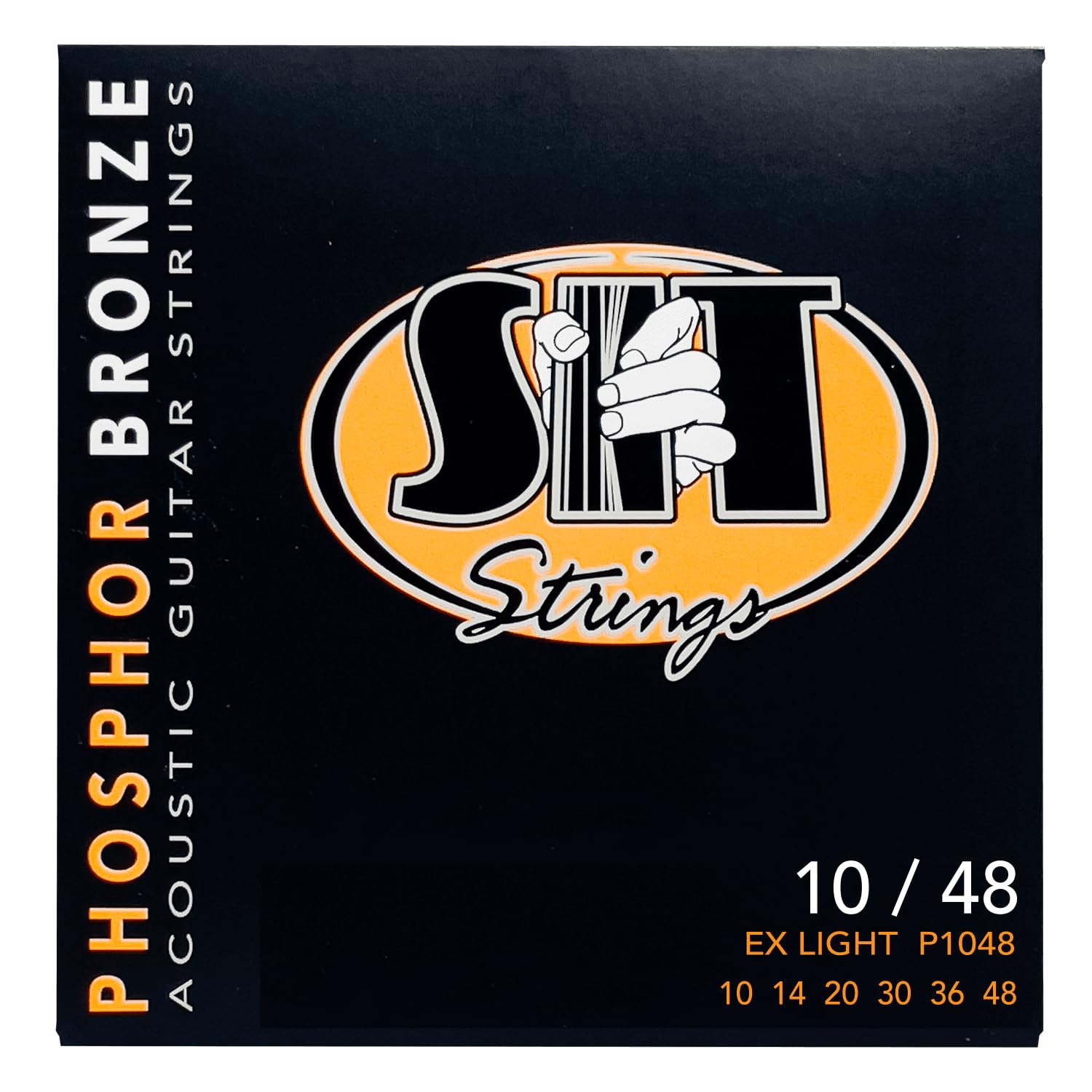 SIT Strings Phosphor Bronze Acoustic Guitar Strings (S.I.T.), Extra Light 10-48, P1048
