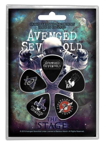 Avenged Sevenfold Plectrum The Stage Set of 5 Multicolours