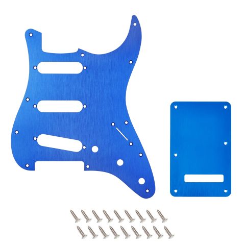 Banworks CNC Processed Aluminum 1-Ply SSS Guitar Pickguard with Backplate