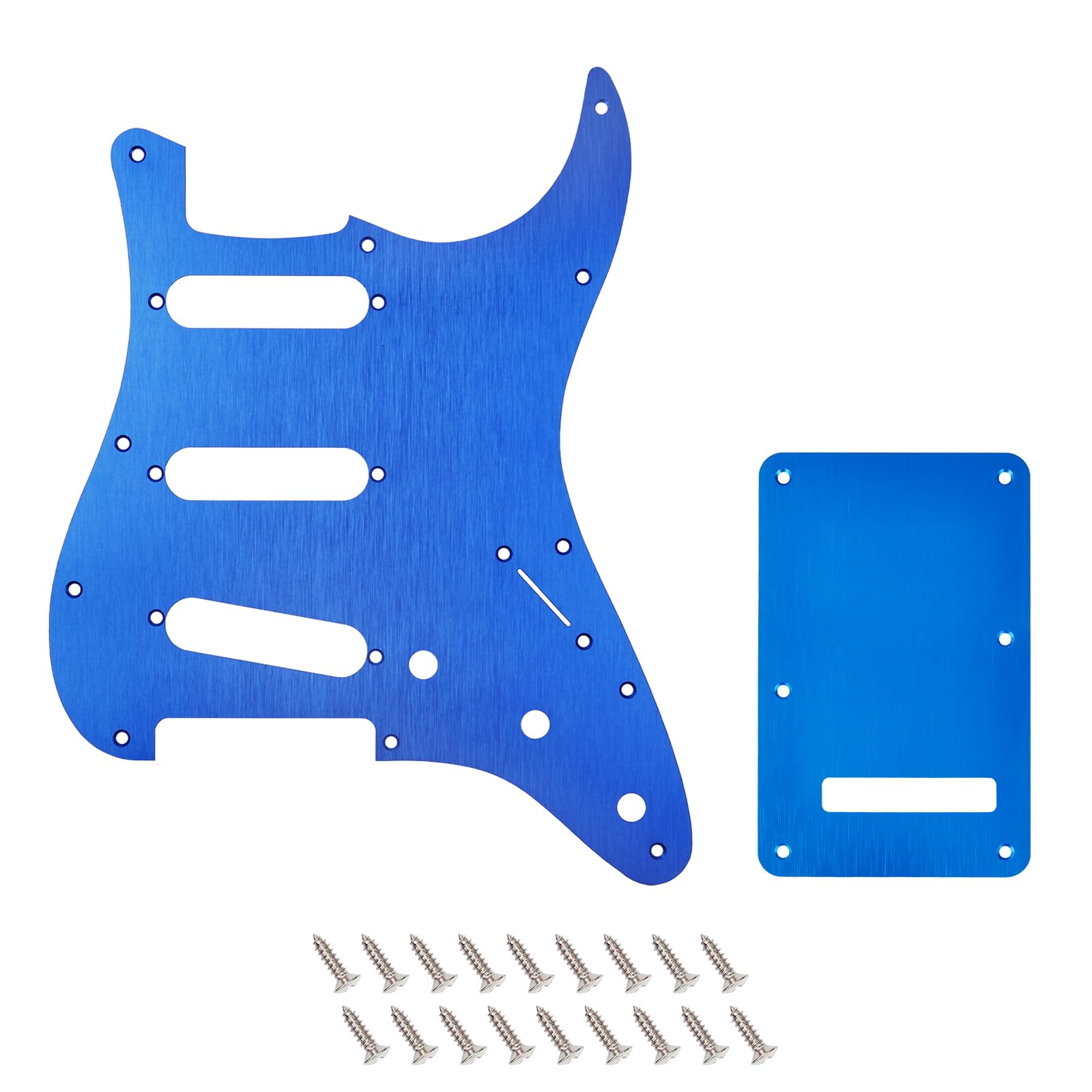 Banworks CNC Processed Aluminum 1-Ply SSS Guitar Pickguard with Backplate