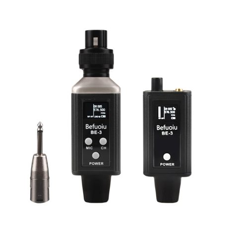UHF Wireless In Ear Monitor System Metal, Professional Wireless IEM System, 16 Adjustable Channel, Portable Rechargeable Transmitter and bodypack Receiver for Studio, Band Rehearsal, Live Performance
