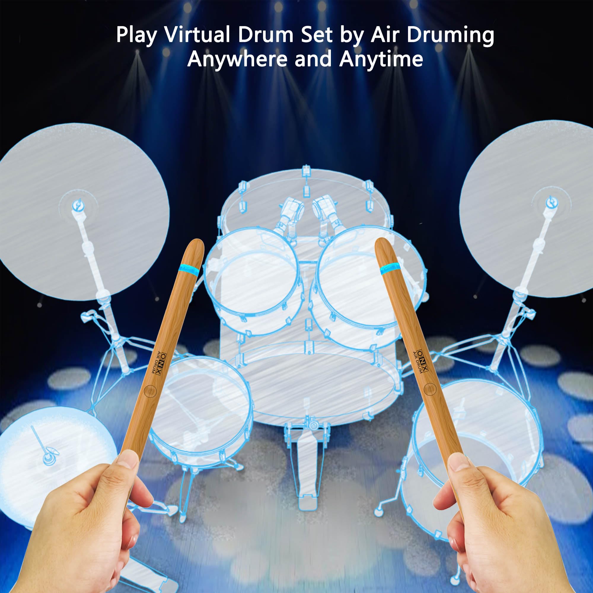 Electric Drumsticks Air Drum Sticks 4rd Gen. for Adults, Kids