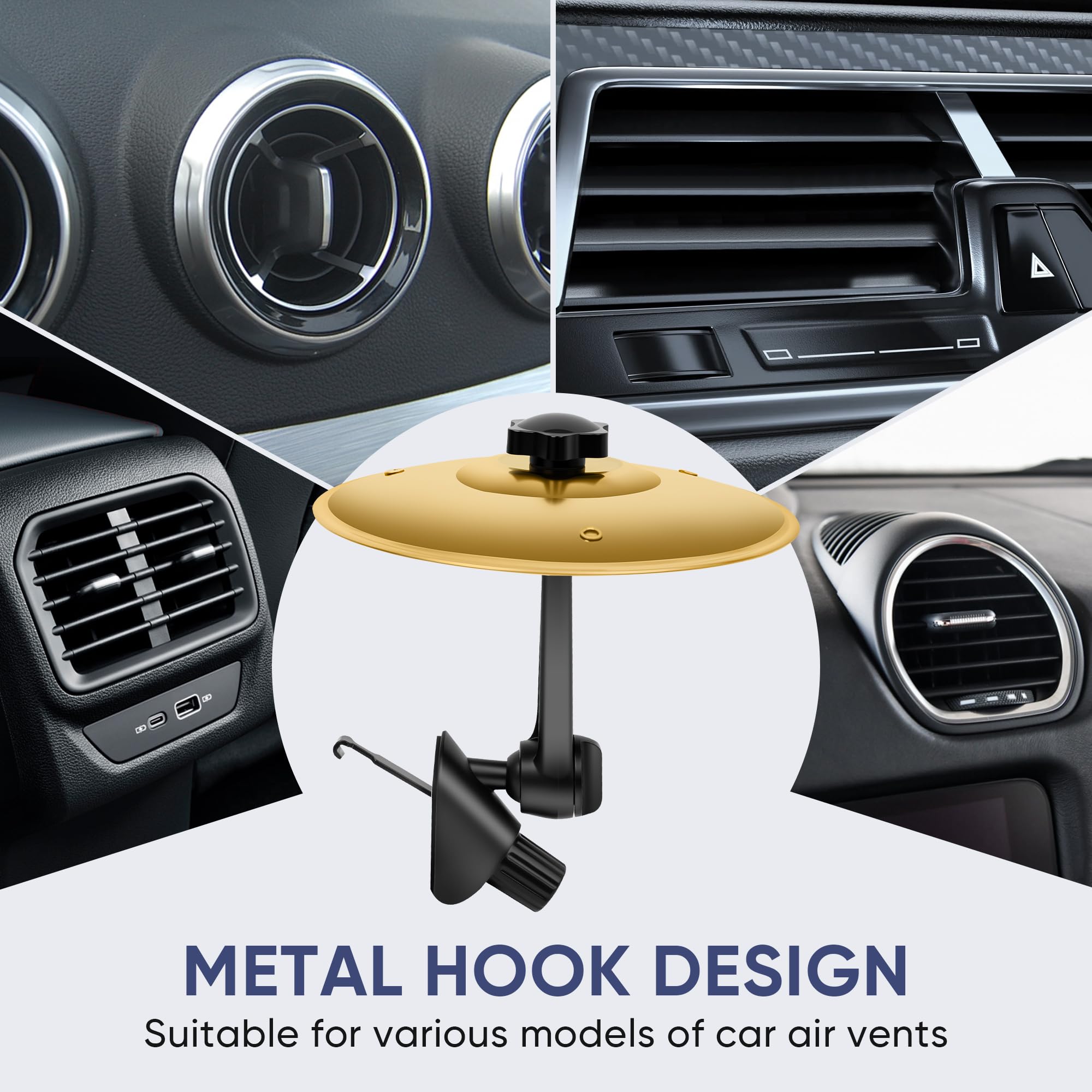 Z-stralink Car Cymbal 2pcs, Car Symbol Drum Air Vent