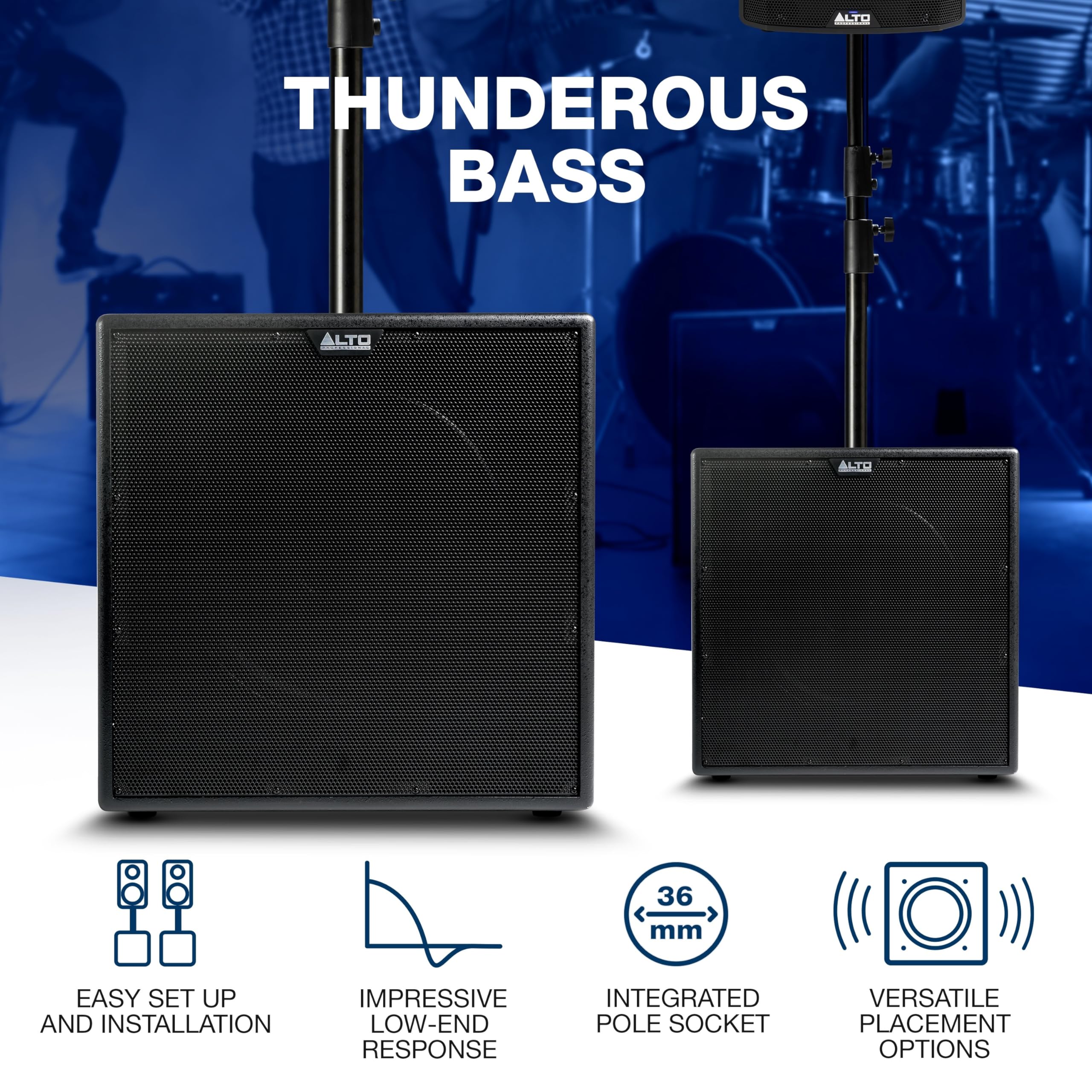 ALTO TX18S 900W 18″ Powered PA Subwoofer